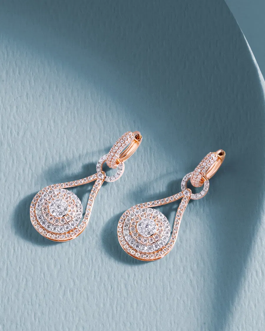 Velvet Flame Earrings, an original Diamond Kingdom Earrings concept